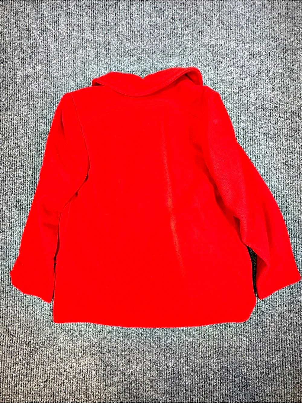 Pendleton Red Wool Pea Coat - Picture 5 of 11